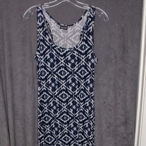 Racerback Alloy Ikat Maxi Dress (Medium Tall)